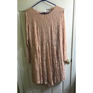 Lace Long Sleeve Dress